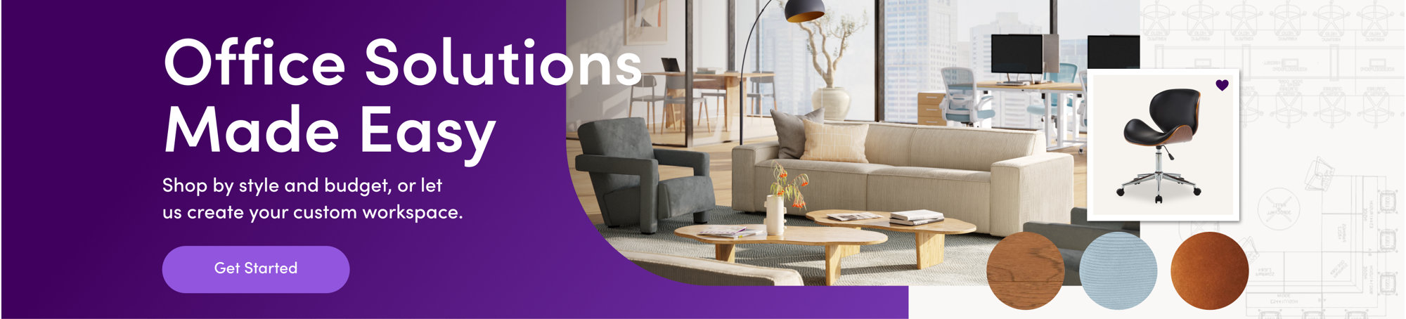 Office Solutions Made Easy. Shop by style and budget, or let us create your custom workspace.