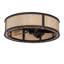 Smythe Craftsman Downrod Flush Mount Ceiling Fan