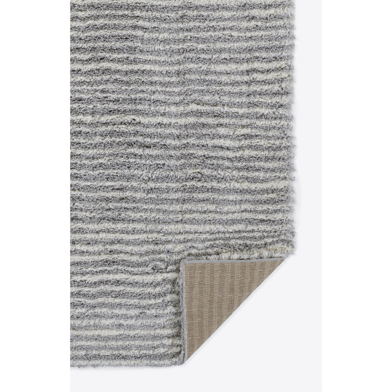 Tapis rayé gris Novogratz By Momeni 7 pi 10 po x 10 pi Rio, Tapis de couloir 2 pi 7 po x 7 pi 11po