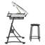 Crase Adjustable Metal Base Drafting Table