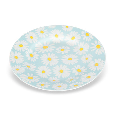 Ensemble de 4 assiettes à motif marguerite