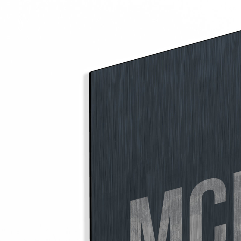 «MCI ATC» par O8, art mural en métal, H 24 po x l 16 po