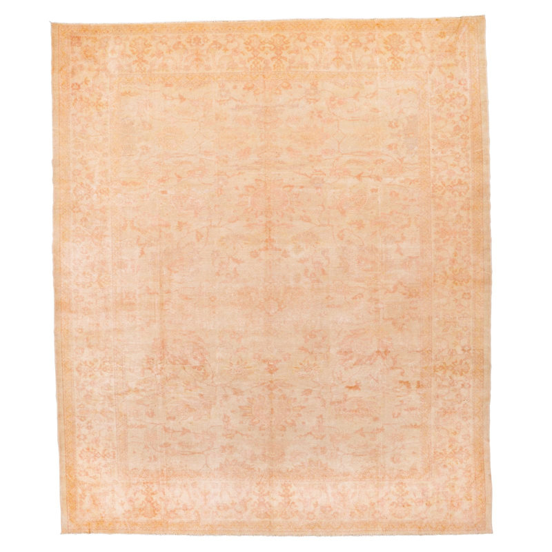 Tapis turc anatolien rétro fait à la main 10 x 12
