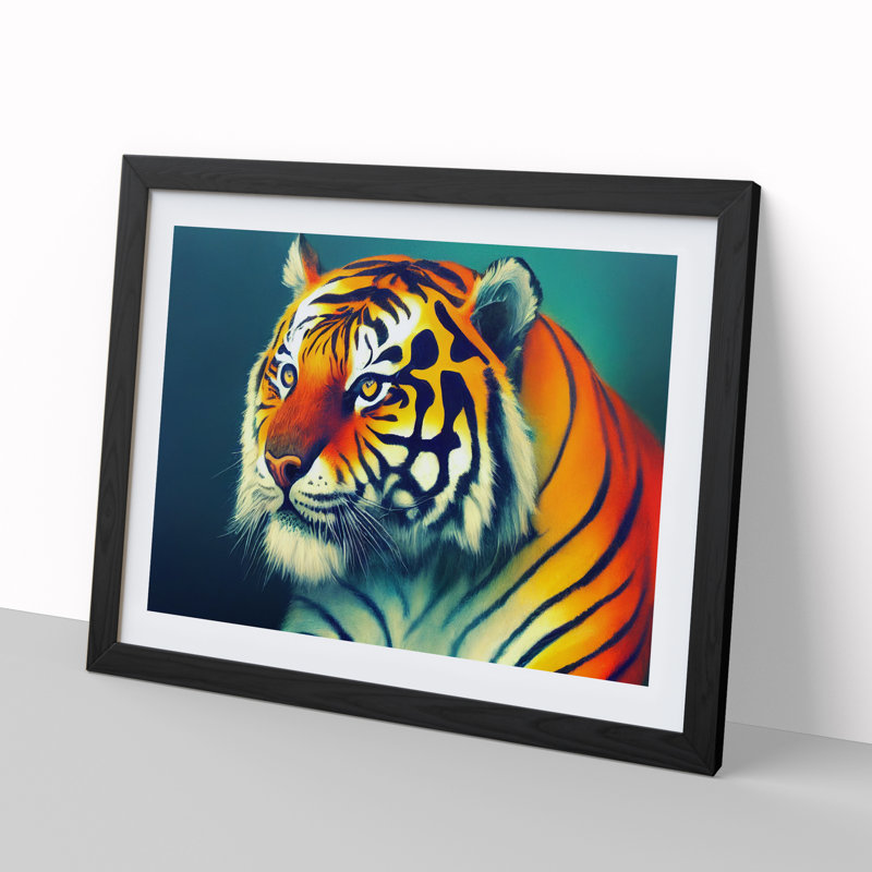 XH1022-9615X View Of The Tiger Vol.2 - Print, Black, 46cm H x 64cm W