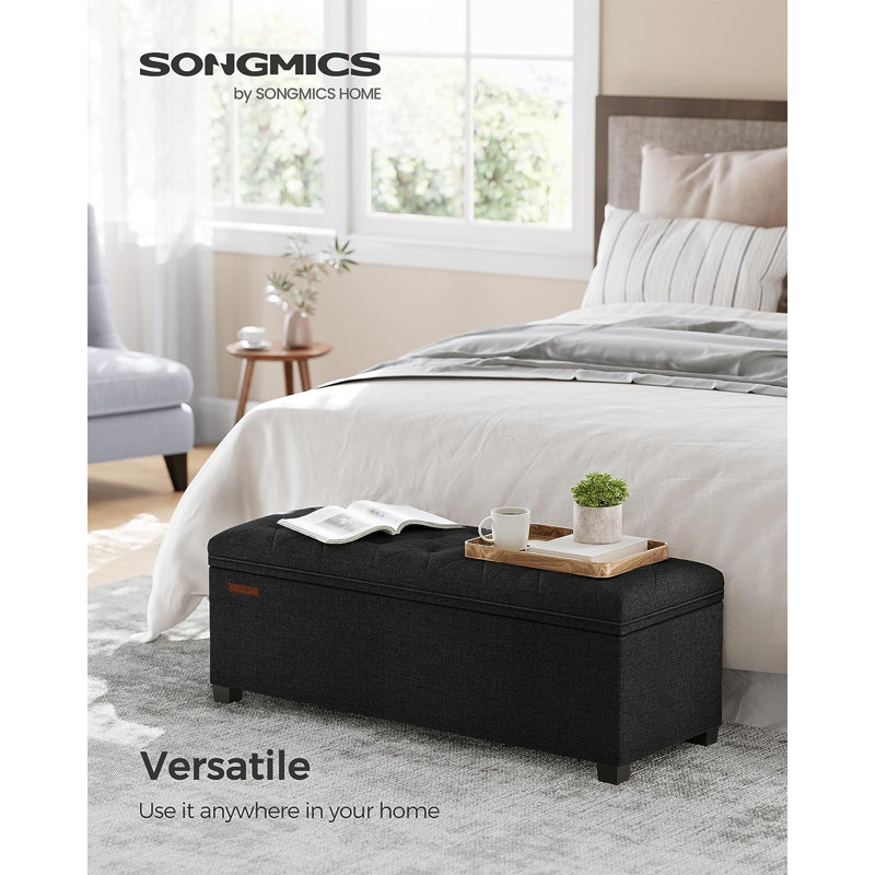Banc de rangement rabattable