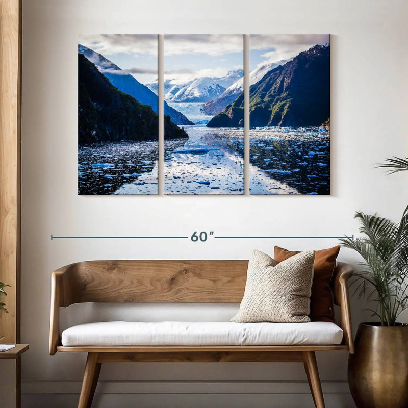 Le glacier Sebbie Mendenhall à Juneau, H 32 po x l 50 po