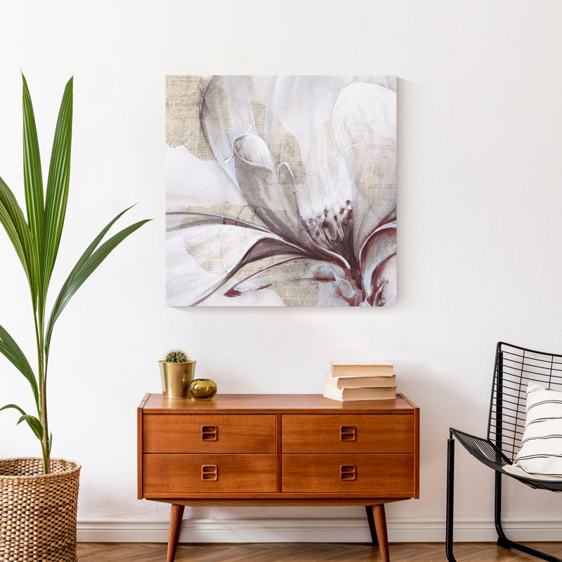 Winston Porter Flower - Painting Print on Canvas | Wayfair