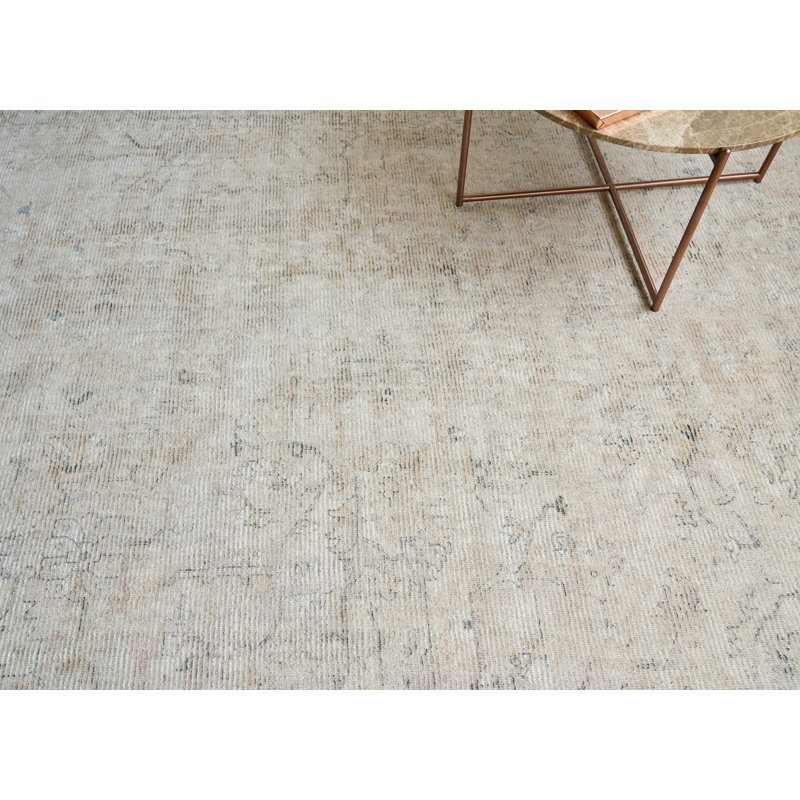 Tuscany Oriental Hand-Loomed Light Beige Area Rug, Rectangle 8' x 10'