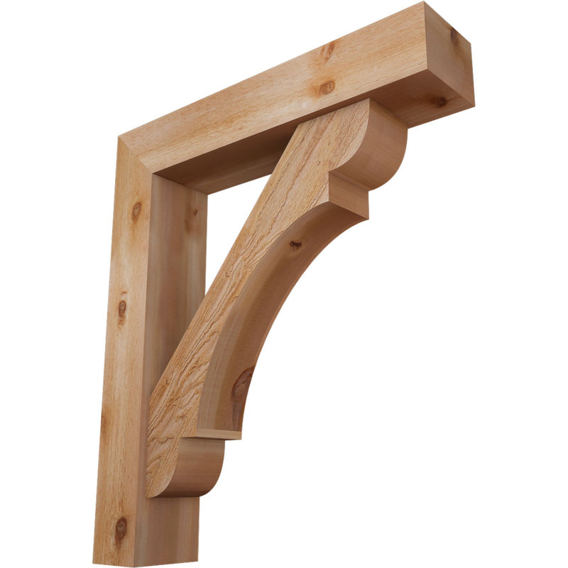 Olympic Block Offset Brace Bracket, 44 x 38, 8"W Western Red Cedar (Rough Sawn)