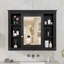 Armoire de rangement murale de salle de bain, armoire à pharmacie, armoire de salle de bain moderne avec miroir, armoire d'appoint