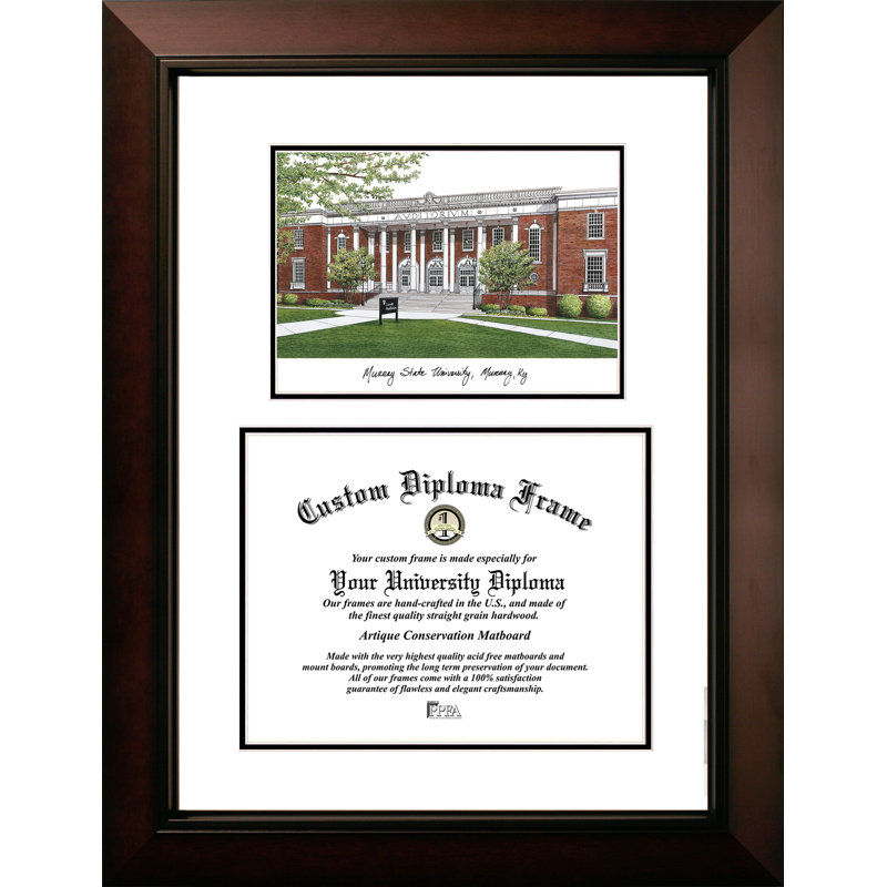 Cadre de diplôme de ncaa murray st. racers legacy