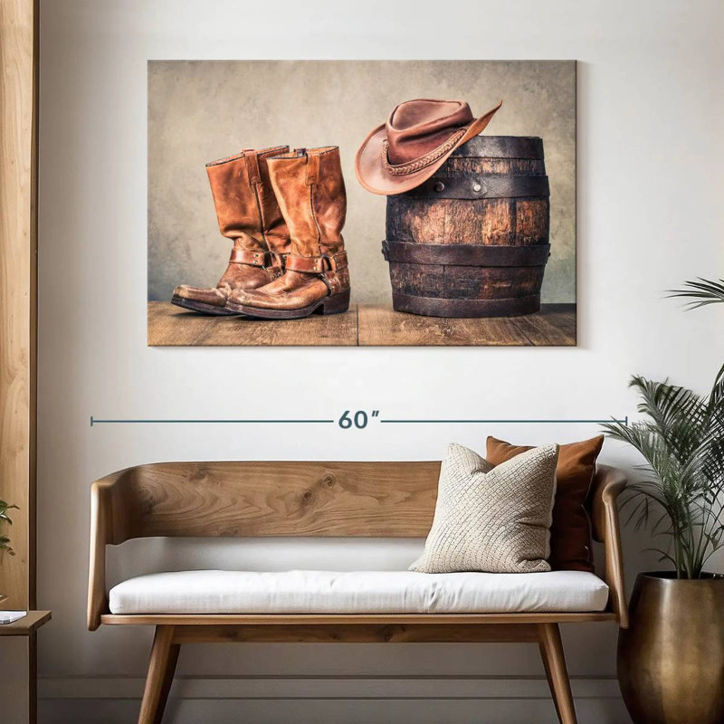 Lelar Western Cowboy Style, 32" H x 48" W