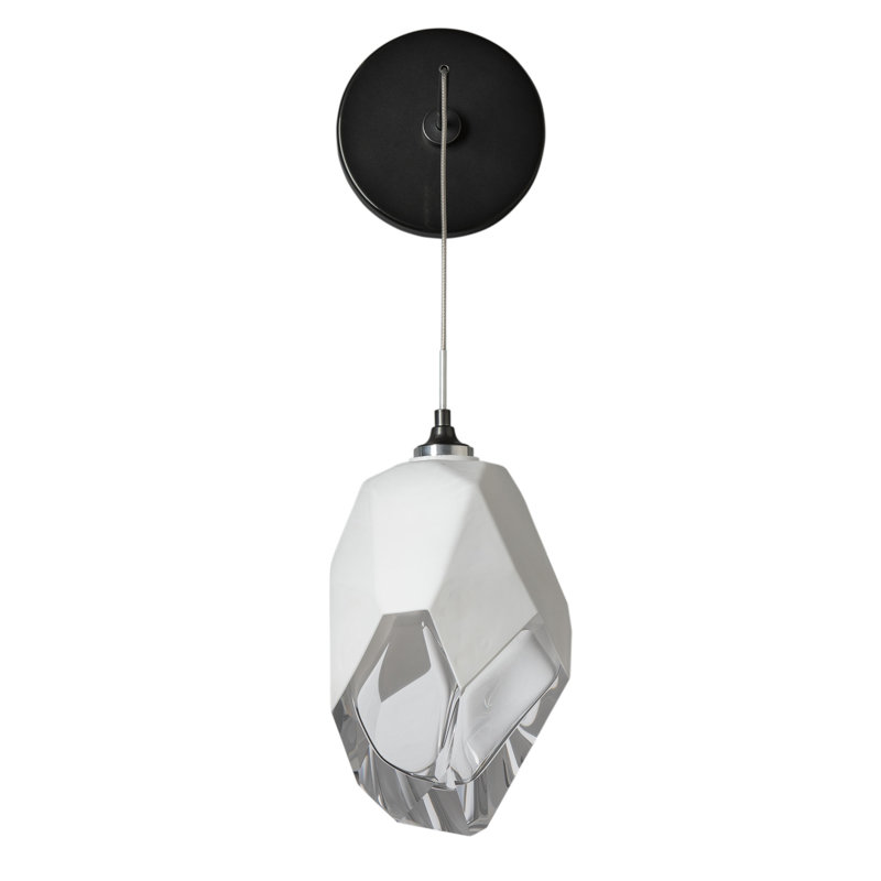 Chrysalis Steel Armed Sconce, White, Ink, 11.6" H x 6.1" W x 7.6" D