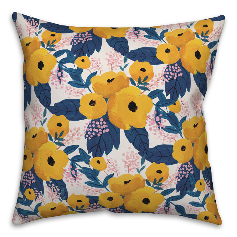 Floral Throw Pillow
