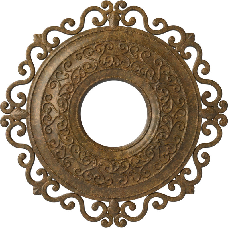 22 po de diamètre extérieur x 6 1/4 po de diamètre intérieur x 1 3/4 po de médaillon de plafond Orrington (convient aux auvents jusqu'à 6 1/4 po)