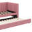 Upholstered Daybed With Hidden Sliding Sofa Bed Frame-922490097-922490108