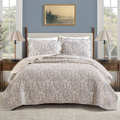 Jonas Hundred Medallion Cotton Reversible Quilt Set
