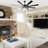 72" Windmill Large Ceiling Fan with Lights, 6 Speeds Reversible DC Motor Ceiling Fan with Remote Control for Living Room-681707055