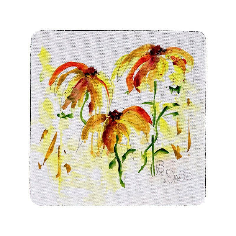 Sous-verre à fleurs