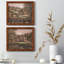 «Evening Tuscany I», ensemble de 2 peintures sur toile encadrées-931129956-931129955