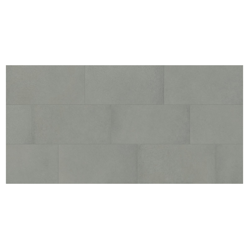 American Urban 24 in. x 48 in. Concrete Look Matte Porcelain Floor and Wall Tile (2 PCS, 16 Sq. Ft./Case), Gray