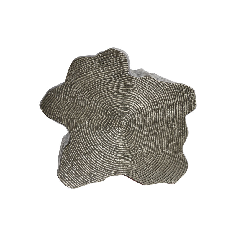 Elba Graphite Finish Free Form Cast Aluminum Accent Table