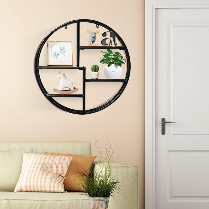 Aholah 4 Piece Circle Bracket Shelf