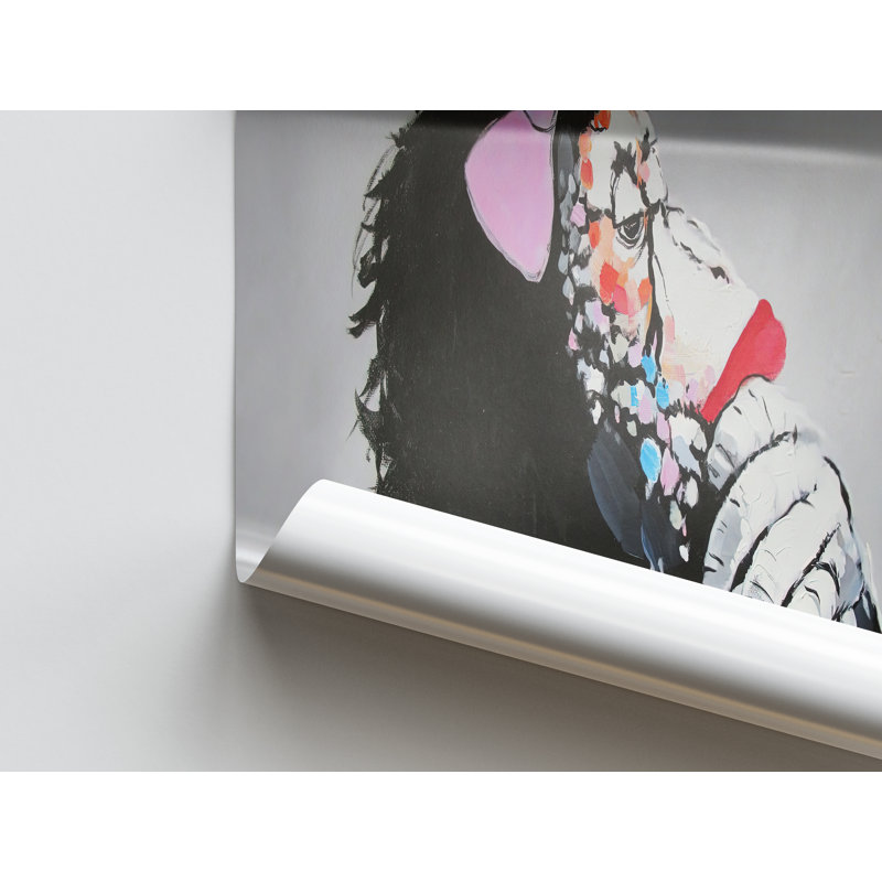 Print on Canvas, 50 cm H x 70 cm W, White Floater Framed
