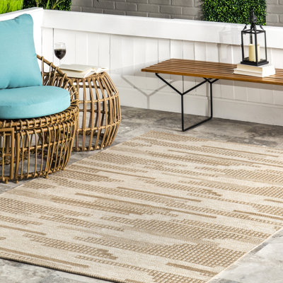 Maddy abstrait doublé intérieur / extérieur P.E.T. Tapis
