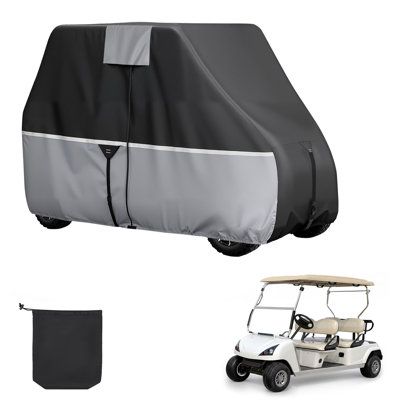 Housse de voiturette de golf, housse de golf 2 + 2/4 places, housse de voiture club imperméable 600D Oxford