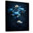Toile avec cadre flottant noir
