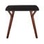Table de salle à manger en bois de noyer et marbre texturé noir-1476289101