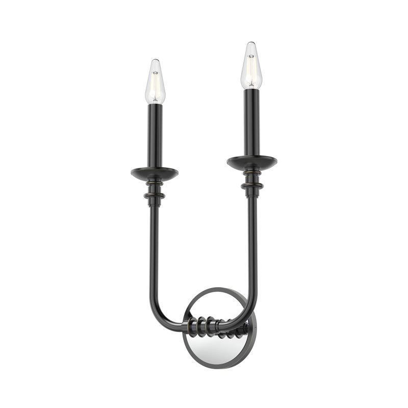 Peabody Urban Bronze Vintage Brass Dual Sconce
