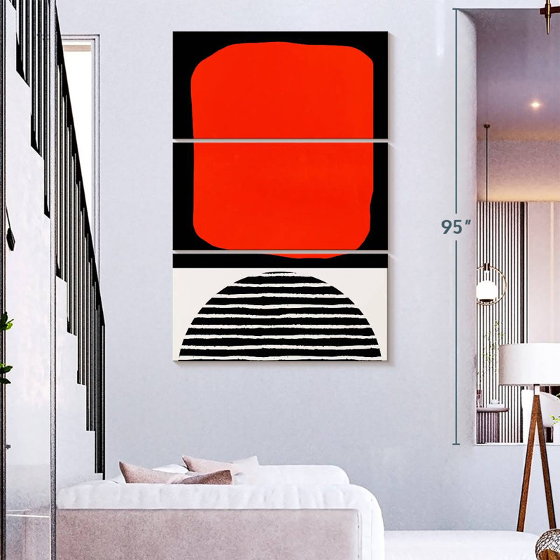 Avery Red Abstracta, 74" H x 48" W