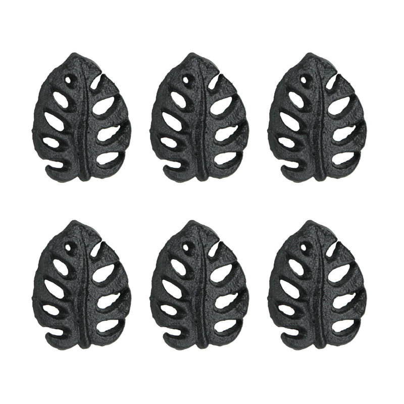 Monstera Leaf Novelty Pull Multipack, Black