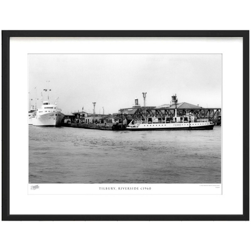 Tilbury, Riverside C1960 by Francis Frith - Single Picture Frame Print, 60cm H x 80cm W x 2.3cm D