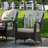 Algird 6 - Person Wicker Patio Dining Set with Oval Table , Cushions Included