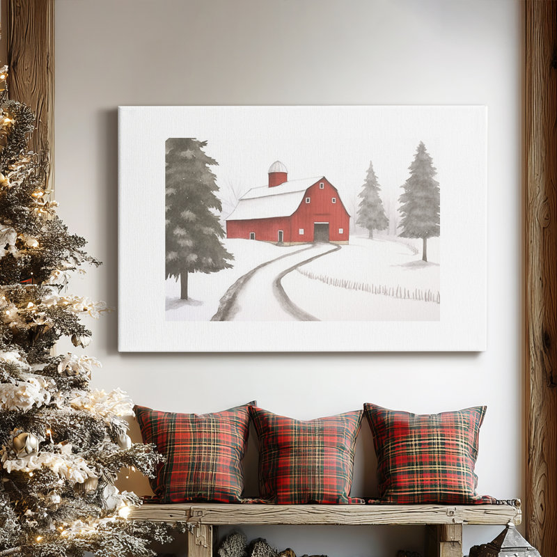 Silver Dawn Lane-Premium Gallery Wrapped Canvas, 12" H x 18" W