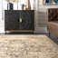 Tapis à motif oriental brun clair-14810177