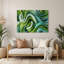 «Biomorphic Abstraction 48», art mural en métal vert-362466792