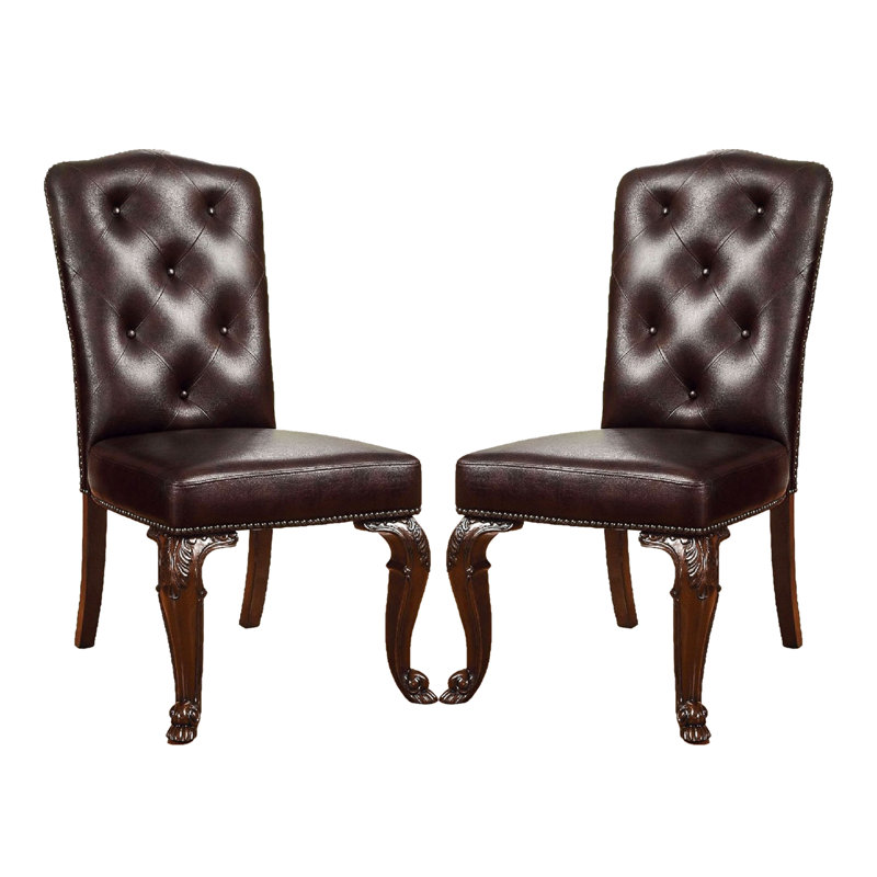 Chaise d'appoint capitonnée Topton