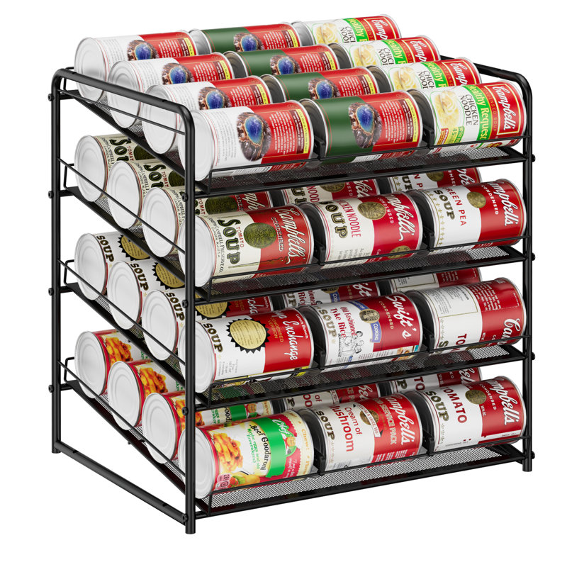 4-Tier Can Organizer, Black