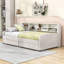  Lit de jour simple en velours Katia avec tiroirs et tablettes de rangement intégrés-2131118384