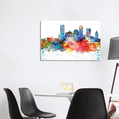 Milwaukee Skyline by WallDecorAddict - Wrapped Canvas Painting