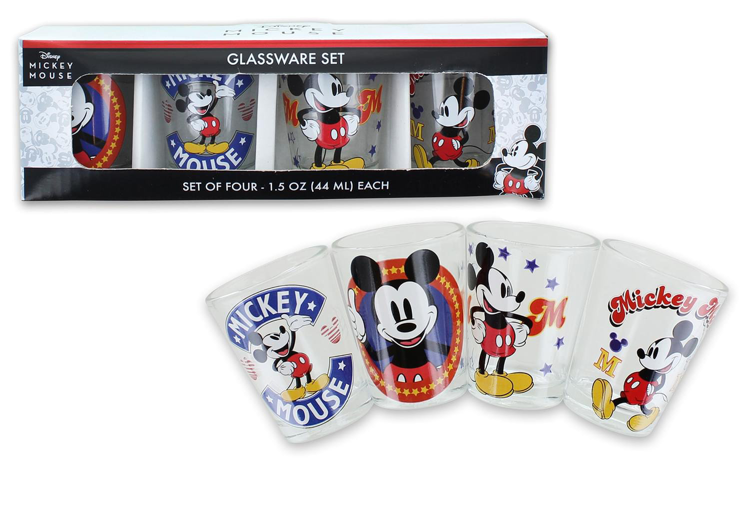 Disney Villains 4 Piece 1oz Mini Glass Set