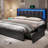 Kazir Vegan Leather Platform Storage Bed-1134818423