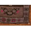 Tapis brun brun à motif géométrique de vestibule Anatolian