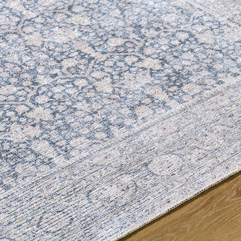 Tapis argenté Vivir x Livabliss Lorelai, Rectangle 7 pi 10 po x 10 pi 2 po