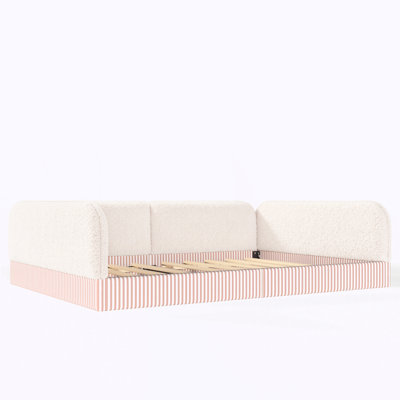Queen Size Upholstered Floor Bed Frame