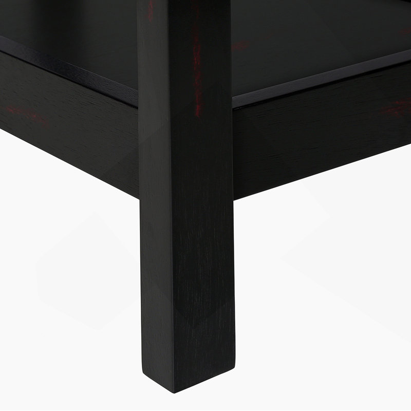 Table d'appoint, 2 niveaux, bout, lampe, table de chevet, table d'appoint, étroit, petit, tiroir de rangement, chambre à coucher